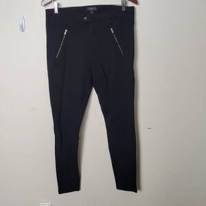 J. Crew Tall Pixie Snap-Front Pant Black Moto 8 Tall